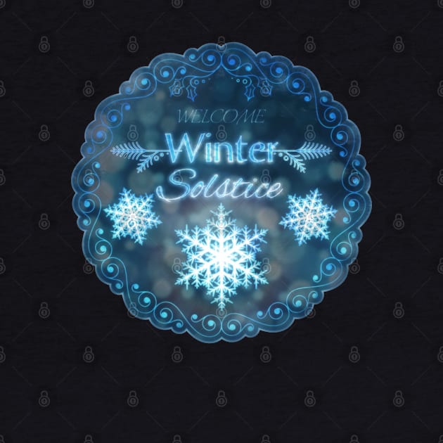 Welcome Winter Solstice Wreath Design by mythikcreationz